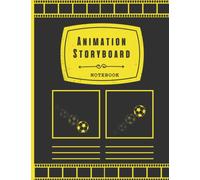Animation Storyboard Notebook: Blank Storyboard Sketchbook Pad sketch by hand For Animation Artist, Film Makers, Film Studies - 2 Portrait Panels Per Page - 100 Pages