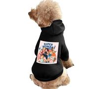 Animation, The Power of Girls Winter Dog Hoodie Sweatshirts Warm Dog Clothes for Small Dogs Chihuahua Coat Clothing Puppy Cat Custume 2XL