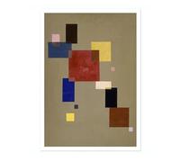 Animato 13 Rectangles Wassily Kandinsky Print, Mid Century Modern Art Exhibition, Famous Paintings Picture Poster, Archival Matte, A4 (Print Only) - 29.7x21cm
