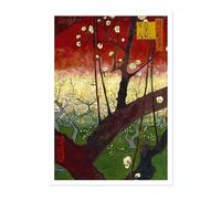 Animato Flowering Plum Orchard Vincent Van Gogh Print, Classic Famous Oil Painting Print, Modern Art Exhibition, Home Decor Wall Art, Archival Matte, A3 (Print Only) - 42x29.7cm
