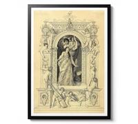 Animato Opera by Gustav Klimt, Vintage Illustration Portrait Print, Fantasy Opera Wall Art Decor, Music Theme Poster, Art Collection Gift, Archival Matte, A3 (Print Only) - 42x29.7cm