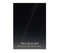 Animato Pale Blue Dot Space Poster, Graphic Planets, Stars & Galaxies Art Prints, Sci-fi Bedroom Home Decor, A4 (Print Only) - 29.7x21cm