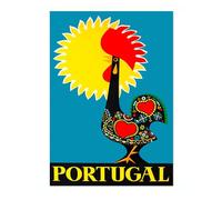 Animato Portugal Vintage Travel Poster, Retro Tourism Print, Popular Attractions Around The World, Postcard Home Decor, Archival Matte, 50x70cm (Print Only) - 50x70cm