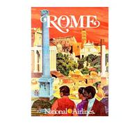 Animato Rome, Italy Vintage Travel Poster, Retro Tourism Print, Popular Attractions Around The World, Postcard Home Decor, Archival Matte, 50x70cm (Print Only) - 50x70cm