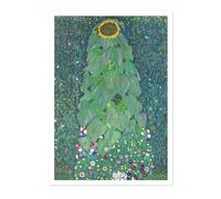 Animato Sunflower Gustav Klimt Poster, Classic Famous Oil Painting Print, Modern Art Nouveau Wall Art Home Decor, Archival Matte, A4 (Print Only) - 29.7x21cm
