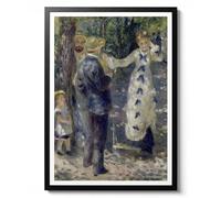 Animato The Swing by Pierre-Auguste Renoir, 1876 Impressionist Couple Theme, Wall Art Print, Home Decor Poster, Archival Matte, A4 (Print Only) - 29.7x21cm