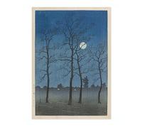 Animato Toyama Plain Kawase Hasui Poster, Japanese Woodblock Ukiyo-E Print, Vintage Art Picture Painting Wall Art Exhibition, Archival Matte, A5 (Print Only) - 21x14.8cm
