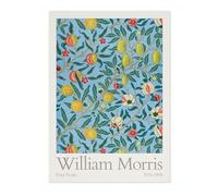 Animato William Morris Four Fruits Picture, Botanical Flower Poster, Fruit Floral Pattern Print, Nature Home Decor, Archival Matte, A3 (Print Only) - 42x29.7cm