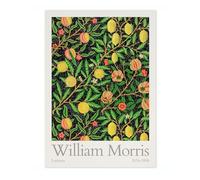Animato William Morris Lemons Picture, Botanical Flower Poster, Fruit Floral Pattern Print, Nature Home Decor, Archival Matte, A4 (Print Only) - 29.7x21cm