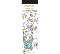 Animaux Kawaii - 50 marque-pages à colorier