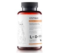 animaux Omega Complete Cats - 120 chewable tablets - fish oil treats rich in Omega 3, 6 & 9 fatty acids to support metabolism, bone development & cardiovascular health, with salmon oil for skin & coat