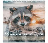 Animaux sauvages de la forêt (Calendrier mural carré 2026 30x30 cm) Calendrier double avec une page pour vos prises de notes: Des images magiques au charme particulier