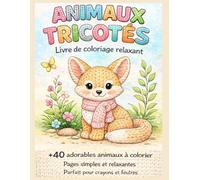 Animaux tricotés: livre de coloriage relaxant