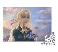 Anime 1000 Piece Jigsaw Puzzles for Adults Violet Evergarden Jigsaws Challenging Game Family Challenging Educational Challenge Home Decoration for Home Decoration Gifts 1000pcs (75x50cm)