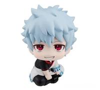 Anime 10cm Gintama Figurines - Gintoki Sakata Toshiro Hijikata Kagura Shinpachi Shimura Decorative Collectible Car Adult Figurines for Gintama Anime Manga Fans (Gintoki Sakata 10cm)