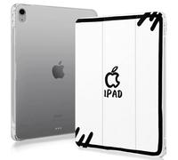 Anime 2D Art Apples Case Compatible with IPad 9th 8th 7th Generation 10.9 Inch 2021/2019/2018,Funny Cover with Trifold Stand + Pencil Holder for Boys Girls,iPad Air6 11inch 2024