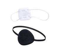 Anime 2pcs White/Black Novelty Prop Role Soft Single-Eyed Eyepatch Cosplay Costume Accessories