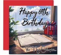 Anime 69th Birthday Cards for Woman Men - The Next Chapter - Happy Birthday Card for Dad Mum Grandad Nanny Grandma Gran Uncle Auntie Cousin, 145mm Bday Greeting Cards