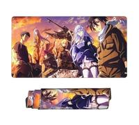 Anime 86 Eighty Six Office Gaming Mouse Pad,Large Gaming Mousepad,Home Office Decor Waterproof Non Slip Rubber Stitched Edges Keyboard Extended Mat 16x29.5in