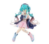Anime Action Figures, Girl Mi-Ku Figures Toys, Cute Character Mi-Ku Model Statue Figures Cake Cake Decoration Topper Sitting Posture Collectible Gift For Anime Fans Desk Car Ornaments