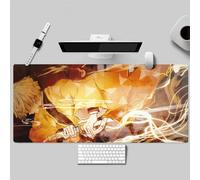 Anime Aesthetic Mouse Pad with Illustrated Characters, 35 x 15 in Ches (Agatsuma Zenitsu)