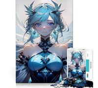 Anime Airl Angel Part Jigsaw Puzzle 1000 Mental Recall Game High Accuracy Cutting Craft Interactive Brain Challenge for Home (38x26cm)