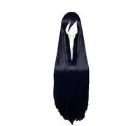 Anime Akame Ga Kill Cosplay Wigs Akame Wig Heat Resistant Long Black Synthetic Hair Wig Cap 100cm
