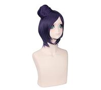 Anime Akatsuki Konan Purple Cosplay Wig Heat Resistant Hair Halloween Party Role Play + Wig Cap