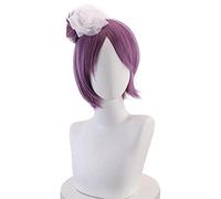 Anime Akatsuki Konan Purple Wig Cosplay Heat Resistant Hair + Wig Cap + Hair Accessory Halloween Party Role Play Props
