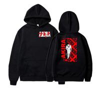 Anime Akira Neo Tokyo Hoodie Science Fiction Shotaro Kaneda Double Sided Print Hooded Sweatshirt Japanese Style Hoodies Unisex