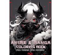 Anime and Manga Coloring Book for Teens and Adults: Dive into the delightful realm of Japanese portrait standing next to dragons, snakes, lion, ... artwork designed for teenagers alike.