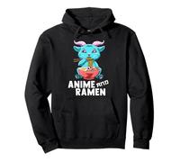 Anime And Ramen Aesthetic Ramen Baphomet Pullover Hoodie