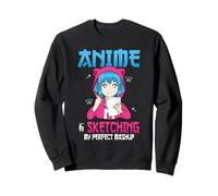 Anime And Sketching My Perfect Mashup Anime Art Drawing Sweatshirt