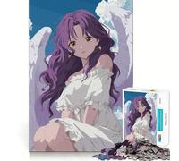 Anime Angel Girl Jigsaw Puzzles for Adults 1000 Think Boost Game Precise Interlock Structure Easy to Learn Family Enjoyment (50x75cm)