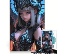 Anime Angel with Wings Gaming Jigsaw Puzzles1000 Pieces Recall Skill Fun Professional Grade Cutting Thoughtful Gift for Mind Activity (50x75cm)