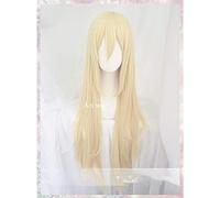 Anime Angels of Death Rachel・Gardner Cosplay Wig Long Gold Heat Resistant Synthetic Hair Wigs + Wig Cap