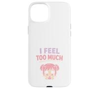 Anime Anxiety Overthinking Weeb Kawaii Overthinker Merch Case for iPhone 15 Plus