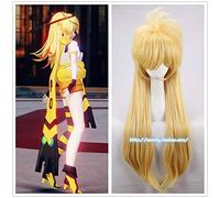 Anime Aotu World Cosplay God Rose Wig 85cm Long Fluffy Golden Wig Cosplay Costume Halloween Party Heat Resistant Synthetic Hair