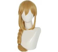 Anime Applejack Cowgirls Cosplay Wig, Women Long Gold Hair Wigs Halloween Party Props Accessories