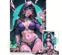 Anime Arcane Bold Sorceress 1000-piece Jigsaw Puzzles Brain Training Fun Tight Interlock No Gaps Bonding Activity for Loved Ones (50x75cm)