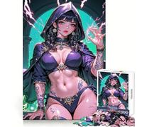 Anime Arcane Bold Sorceress 1000 Piece Puzzle For Adults Cognitive Skill Casual Relaxation Solid Lock Chic Xmas Gift (38x52cm)