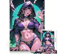 Anime Arcane Bold Sorceress Adult Jigsaw Puzzles1000 Pieces Memory Skill Quiet Recreation Clean Edges Unique Gift (50x75cm)