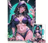 Anime Arcane Bold Sorceress Jigsaw 1000 Piece Mind Skill Play Stable Fit No Shifting Parts Enjoyable Pastime for Long Weekends (38x52cm)