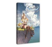 Anime Atelier Ryza:Ever Darkness & The Secret Hideout Poster Canvas Poster Wall Art Decor Print Picture Paintings for Living Room Bedroom Decoration 16x24inch(40x60cm)