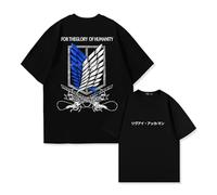 Anime Attack on Eren Titan Camiseta Regimiento Scout Tee AOT Impreso Levi Manga Corta