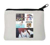 Anime Babes Teach You Science n sht Funny Meme Neoprene Coin Purse Pouch 12x9cm White