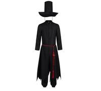 Anime Baby Saja Cosplay Costume Mystery Romance Abby Saja Boys Cosplay Wig Devil Idol Black Robe Outfits Full Set Costumes for Halloween Prom Party