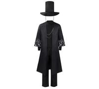 Anime Baby Saja Cosplay Costume Mystery Romance Abby Saja Boys Cosplay Wig Devil Idol Black Robe Outfits Full Set Costumes for Halloween Prom Party