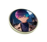 Anime Badge 1 85-Inch MP4 Video Display Custom Touch Screen for Cosplay | Magnetic , TFT Screen, 360x360, 32M Flash, Low-Battery Reminder, Adjustable LEDs, Dual-Mode