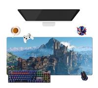 Anime Baldur's Gate 3 Mouse Pad | Giant Washable Mouse Pad XL (35.4" × 15.7" × 0.12") | Non-Slip Grip + Reinforced Edges | Durable Surface for Gaming, Office and Home (1)